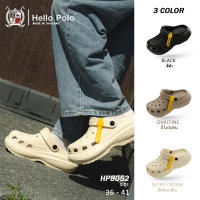 Hello Polo รองเท้าแฟชั่นผู้หญิง อ่อนนุ่ม พื้นหนา กันลื่น ทนต่อการสึกหรอ วัสดุ EVA ดีไซน์ระบายอากาศ รองเท้าแตะลําลอง รุ่น HP8052