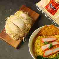 บะหมี่ไข่อย่างดี เฮียอ้วน  500ก. เหนียว นุ่ม หอมไข่ ไม่ใส่สารกันเสีย