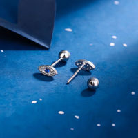 Evil Eye ต่างหูหมุด เครื่องประดับแฟชั่นผู้หญิง ป้องกันสิ่งชั่วร้าย เครื่องรางนำโชค สไตล์เกาหลี แฟชั่น Trend 2025