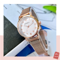 【จากกรุงเทพฯ】นาฬิกาควอตซ์ นาฬิกาผู้หญิงสุดประณีต สายแม่เหล็ก บุคลิกทันสมัย
