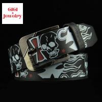 เทรนด์ CICI วินเทจไม่ซ้ำใครสำหรับผู้ชายผู้หญิงเข็มกลัด Y2K หัวกะโหลกลายโครงกระดูกคาดเอวเข็มขัดหนังผู้หญิง PU เครื่องประดับเข็มขัดลำลองสายรัดเอวเกาหลี