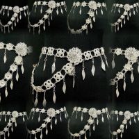 เข็มขัดอีสาน Vintage jewelry ชุดล้านนาไท เข็มขัด สีเงินโบราณ ทอง สีดำ เอว39นิ้ว