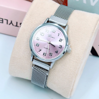 นาฬิกาข้อมือผู้หญิง แบรนด์แท้ สายแม่เหล็กปรับสายได้ ไม่ต้องตัด