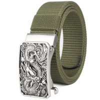 เข็มขัดผู้ชาย เข็มขัดผ้าไนล่อน เข็มขัดเข็มขัดผ้าใบแฟชั่นผู้ชาย หัวล๊อค แข็งแรง